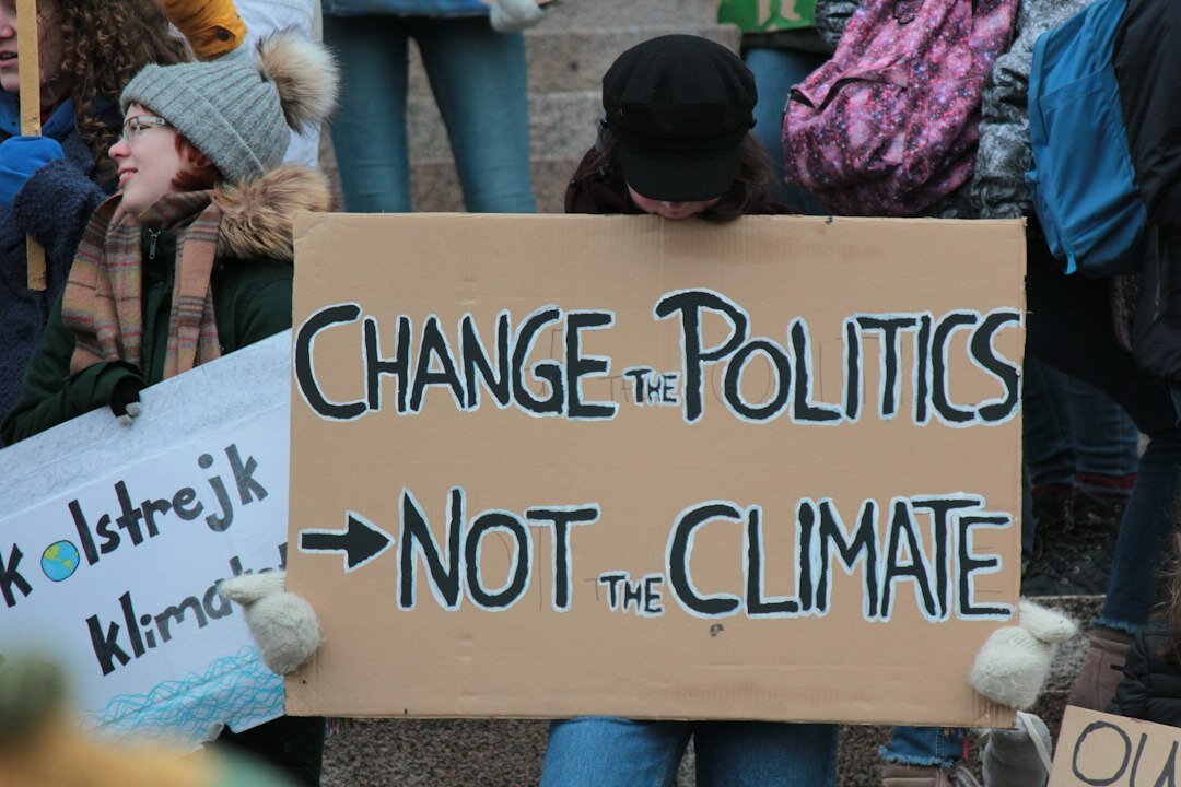 young people at climate protest
