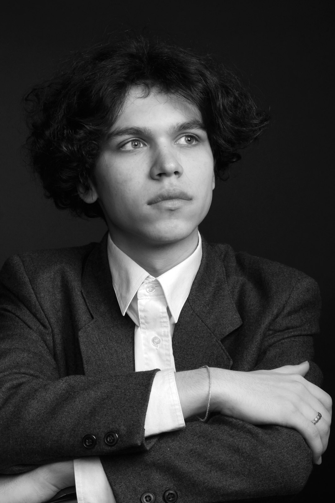 Studio portrait of a young male sociologist