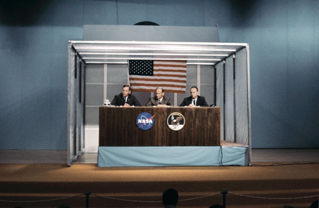 political debate stage